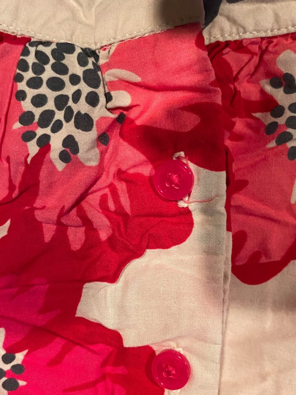 OshKoshB'Gosh-size-5-Girls Cotton Floral Dress-buttons down back-great condition - Picture 10 of 11